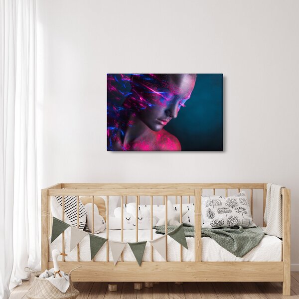 Csillogó nő képe (90x60 cm)