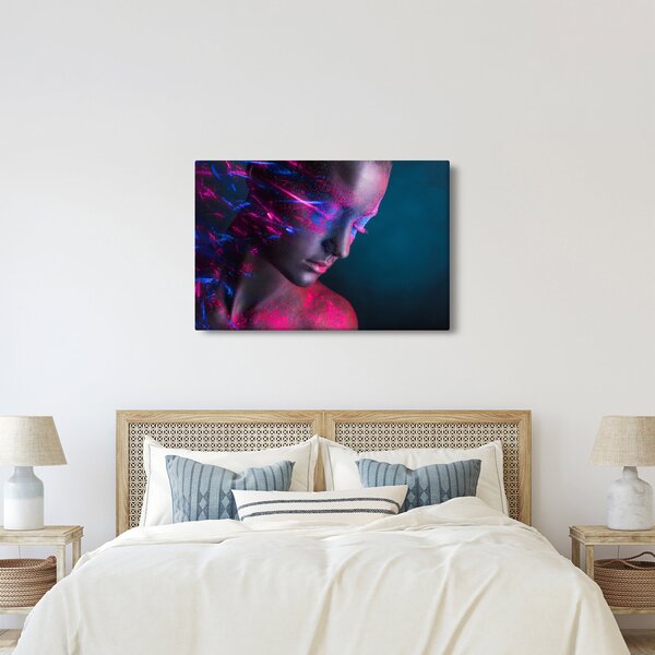 Csillogó nő képe (90x60 cm)
