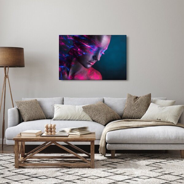 Csillogó nő képe (90x60 cm)