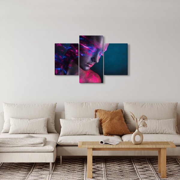 Csillogó nő képe (90x60 cm)