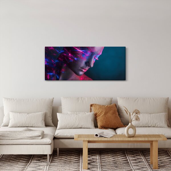 Csillogó nő képe (120x50 cm)