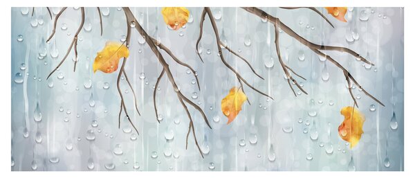 Kép - Esős ősz (120x50 cm)