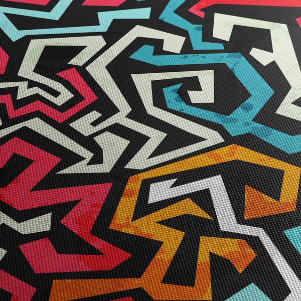 Grafikus absztrakciós kép (90x60 cm)
