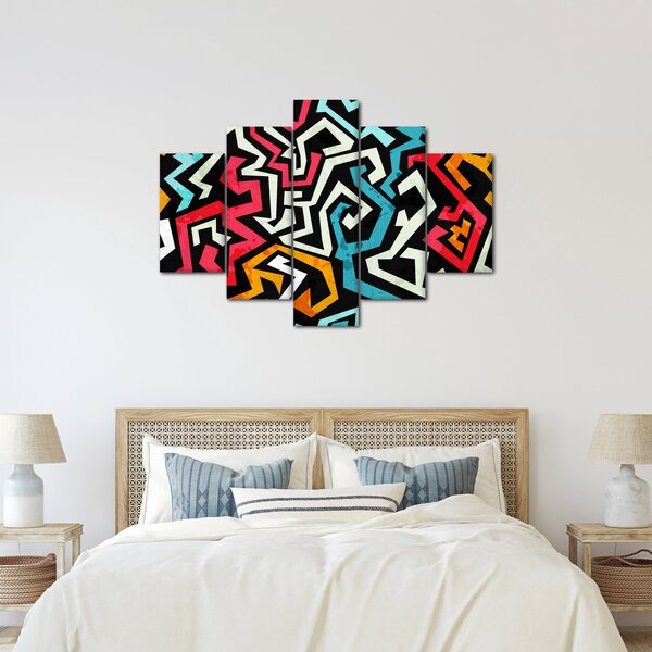 Grafikus absztrakciós kép (150x105 cm)