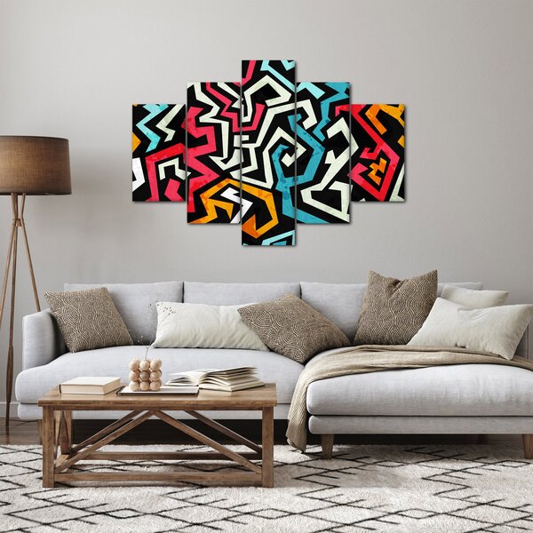 Grafikus absztrakciós kép (150x105 cm)