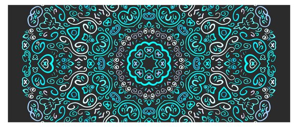 A díszítő absztrakció képe (120x50 cm)