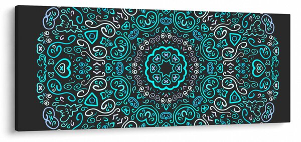 A díszítő absztrakció képe (120x50 cm)