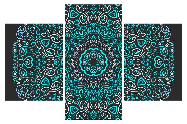 A díszítő absztrakció képe (90x60 cm)