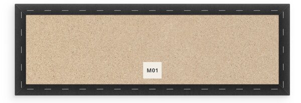 Bársony kárpitozott panel - Téglalap - 90x15cm Szín: Sötét szürkéslila