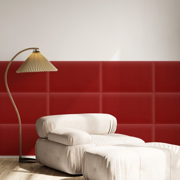 Bársony kárpitozott panel - Téglalap - 40x30cm Szín: Sárga