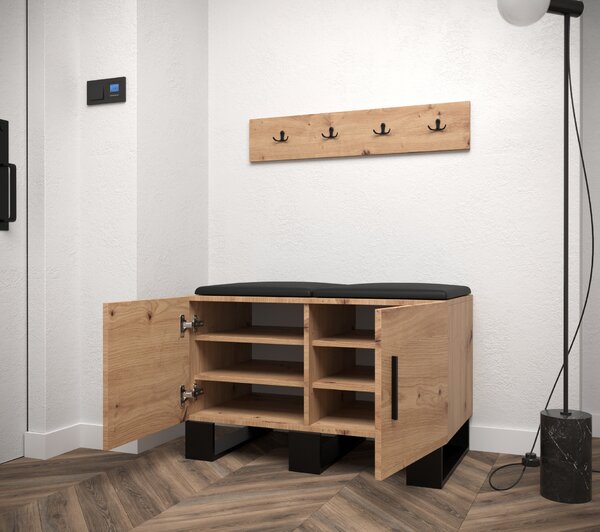 Előszobabútor Amanda 21 (artisan tölgy + bézs)
