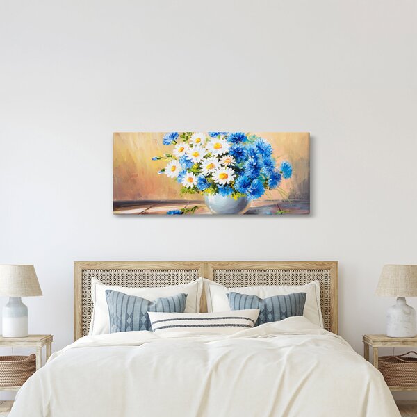 Festett kép egy váza virágról (120x50 cm)