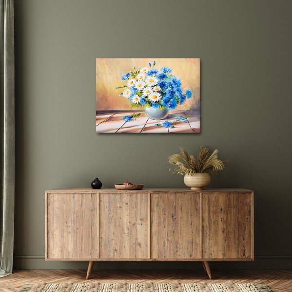 Festett kép egy váza virágról (70x50 cm)
