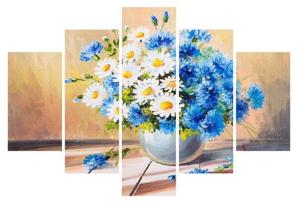 Festett kép egy váza virágról (150x105 cm)