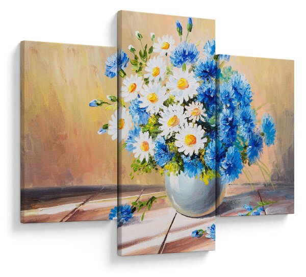 Festett kép egy váza virágról (90x60 cm)