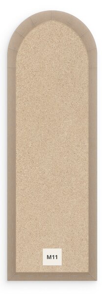 Bársony kárpitozott panel - Íves - 20x100cm Szín: Piros