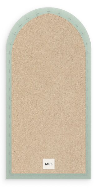 Bársony kárpitozott panel - Íves - 30x60cm Szín: Mézsárga