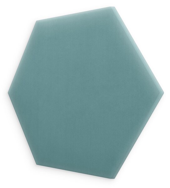 Bársony kárpitozott panel - Hatszög - 26x30cm Szín: Mézsárga
