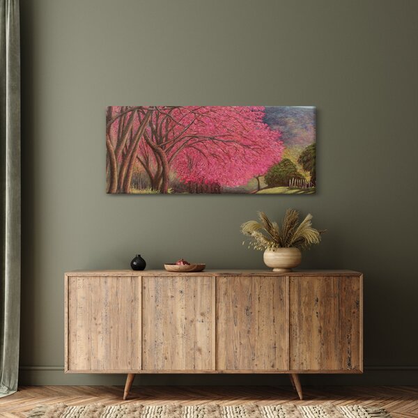 Virágzó fák képe (120x50 cm)