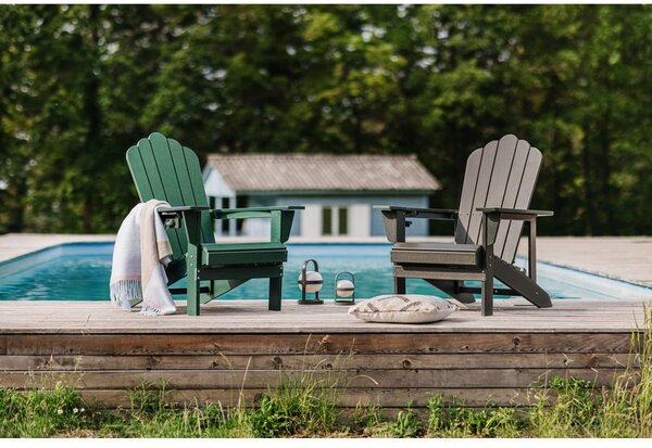Zöld műanyag kerti fotel Adirondack – Bonami Selection