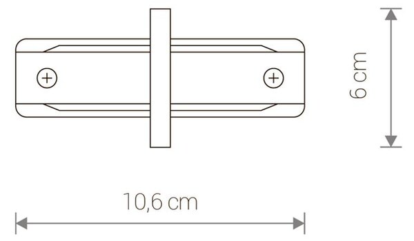 Nowodvorski PROFILE RECESSED STRAIGHT CONNECTOR WHITE 8967