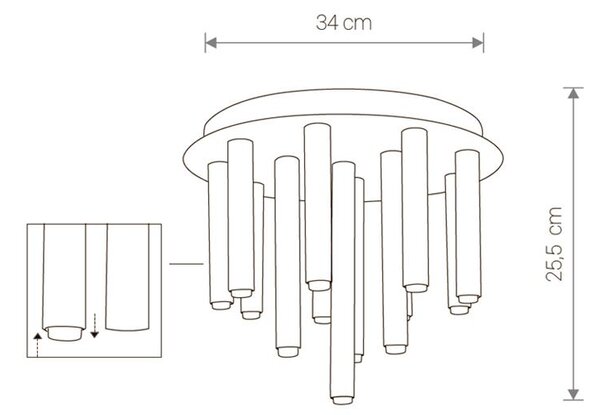 Lámpa Nowodvorski STALACTITE BRASS XIII 9054