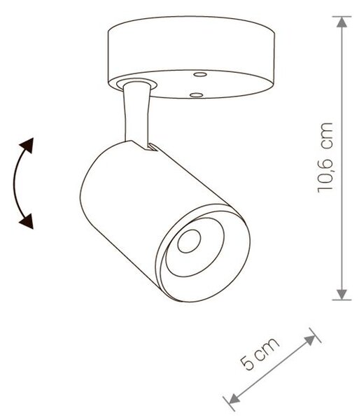 Lámpa Nowodvorski IRIS LED BLACK 8994