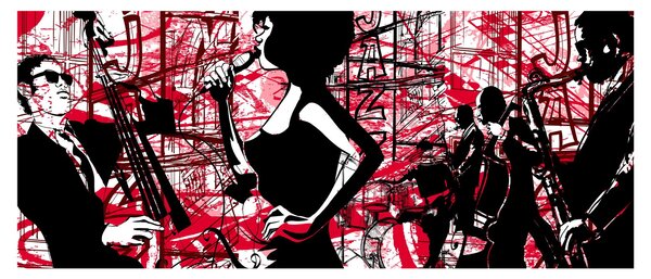 Kép - Jazz (120x50 cm)
