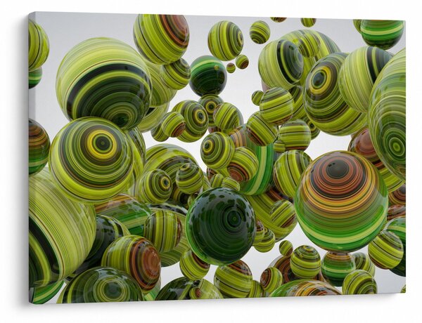 Csíkos gömbök képe (70x50 cm)