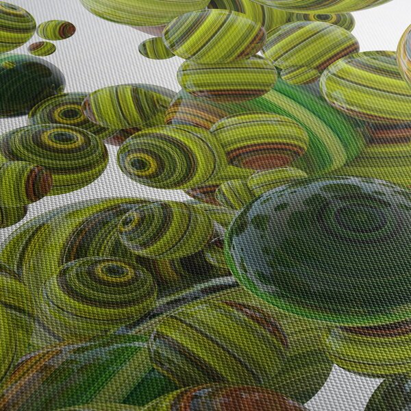 Csíkos gömbök képe (120x50 cm)