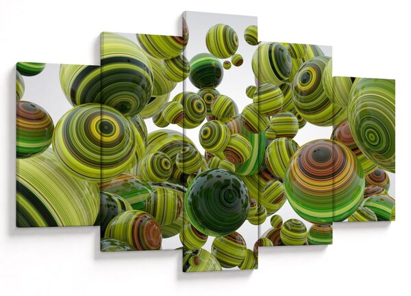 Csíkos gömbök képe (150x105 cm)
