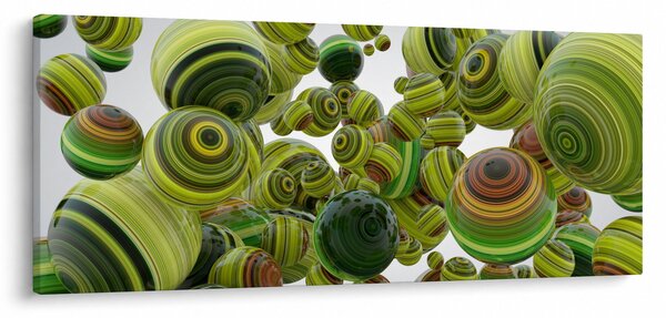 Csíkos gömbök képe (120x50 cm)