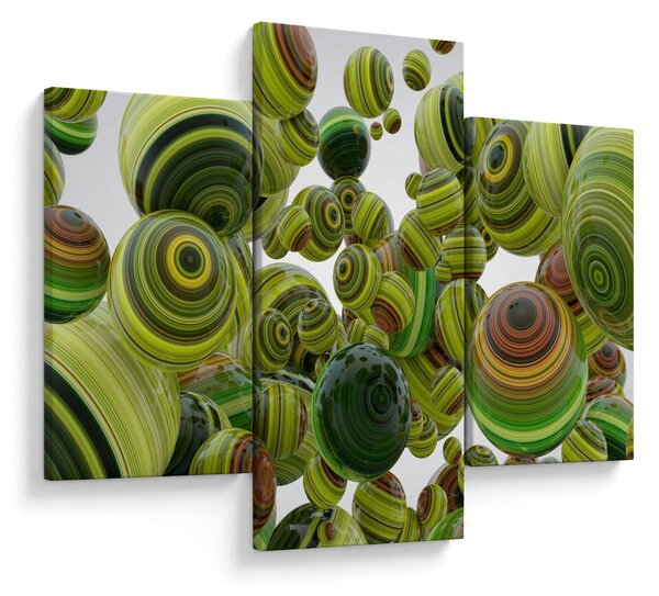 Csíkos gömbök képe (90x60 cm)