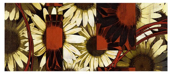 Virágok képe (120x50 cm)