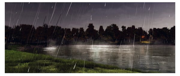 Kép - Esős este (120x50 cm)