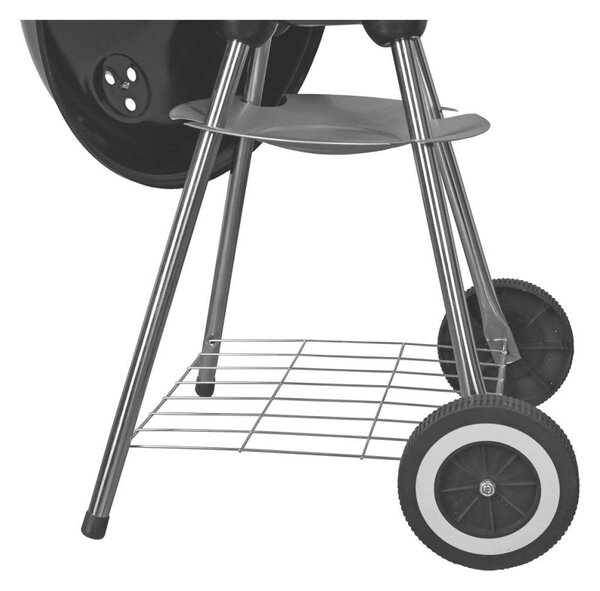 Activa faszenes grillsütő 43cm - fekete