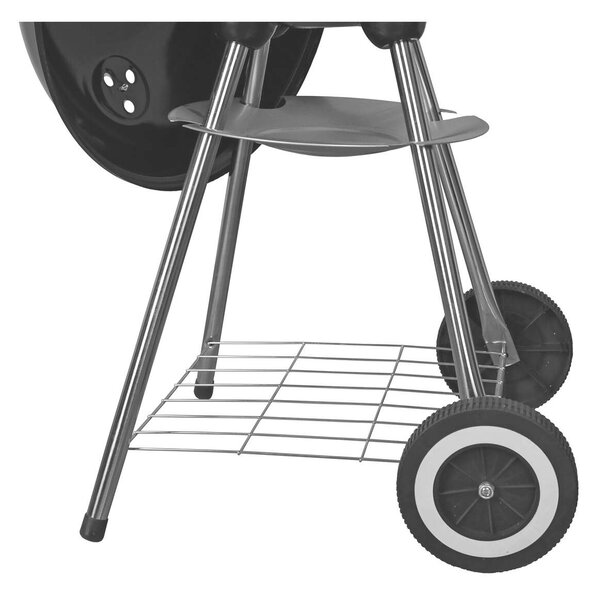 Activa faszenes grillsütő 43cm - fekete