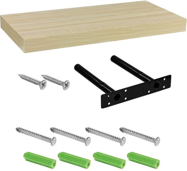 Fali polc STILISTA® Volato 70 cm - fa világos