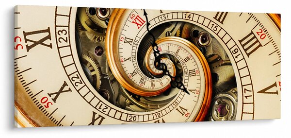 Egy óra képe (120x50 cm)