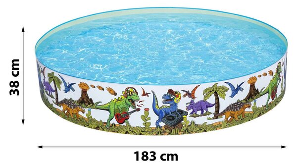 Gyermek kerti medence dinoszaurusz 183 x 38 cm bestway 55022