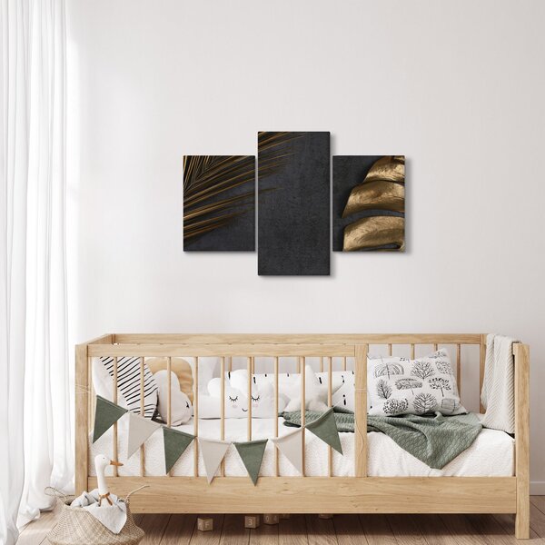 Kép arany levelekkel (90x60 cm)