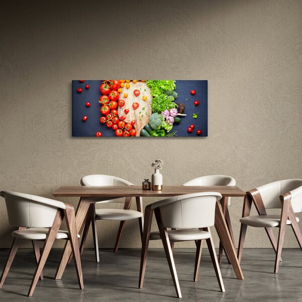 Kép - Zöldséggel teli asztal (120x50 cm)