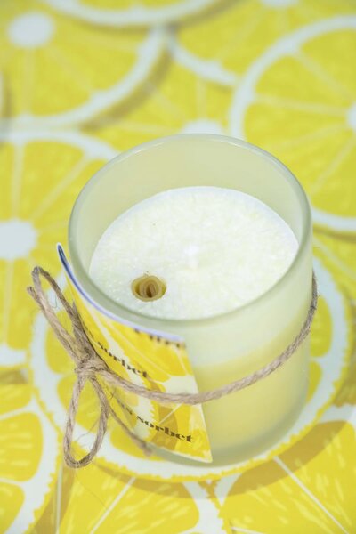 Kívánsággyertya pohárban – Citrus sorbet