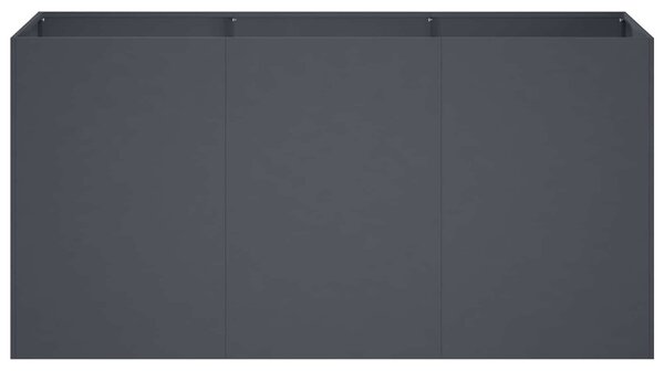 VidaXL Kerti cserép Antracitszürke 120 x 40 x 60 cm