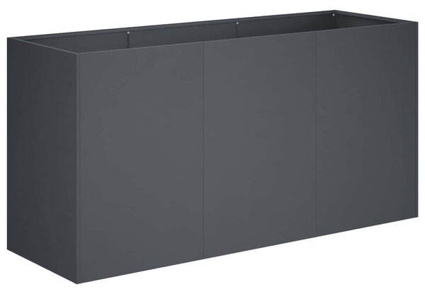 VidaXL Kerti cserép Antracitszürke 120 x 40 x 60 cm