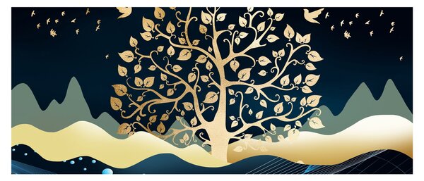 Egy aranyfa képe (120x50 cm)