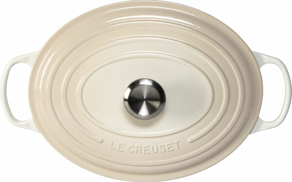 Le Creuset Signature ovális öntöttvas sütő-főzőedény, 31cm, 6,3 l, habcsók