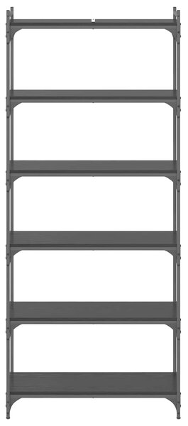 VidaXL Könyvszekrény 6 szintes 80 x 30 x 188 cm Szerelt fa
