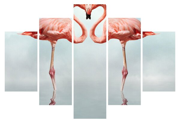 Két flamingó képe (150x105 cm)