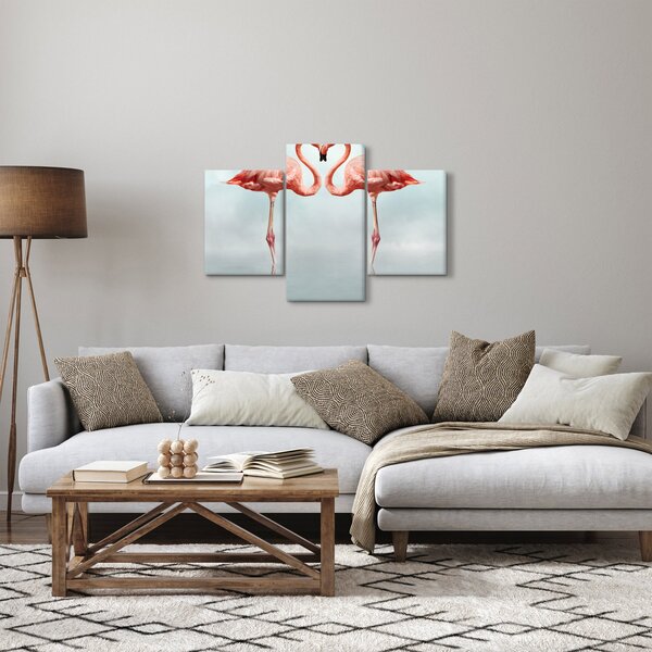 Két flamingó képe (90x60 cm)